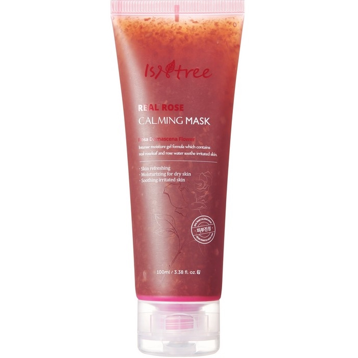 

успокаивающая маска с лепестками роз isntree real rose calming mask