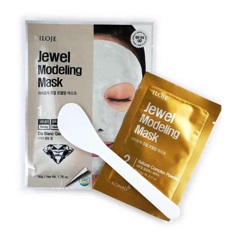 

моделирующая маска для лица с алмазной пудрой konad jewel modeling mask dia blanc