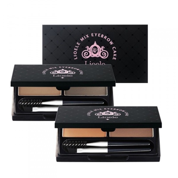 подводка-тени для глаз и бровей запеченные lioele mix eyebrow cake