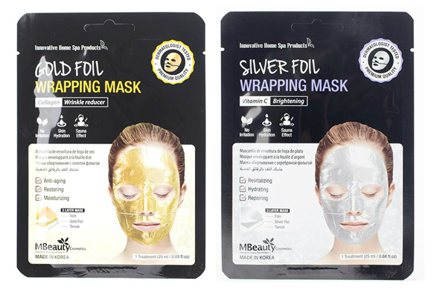 

фольгированная маска для лица mbeauty foil wrapping mask