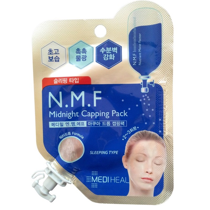 

маска ночная для лица с n.m.f. mediheal n.m.f midnight capping pack