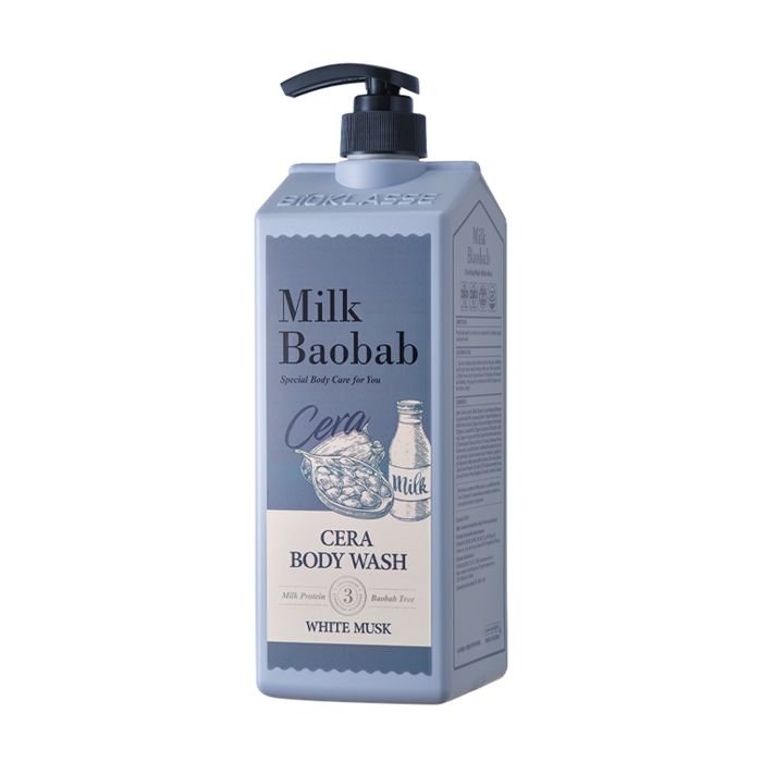 

гель для душа с керамидами, с ароматом белого мускуса milkbaobab cera body wash white musk