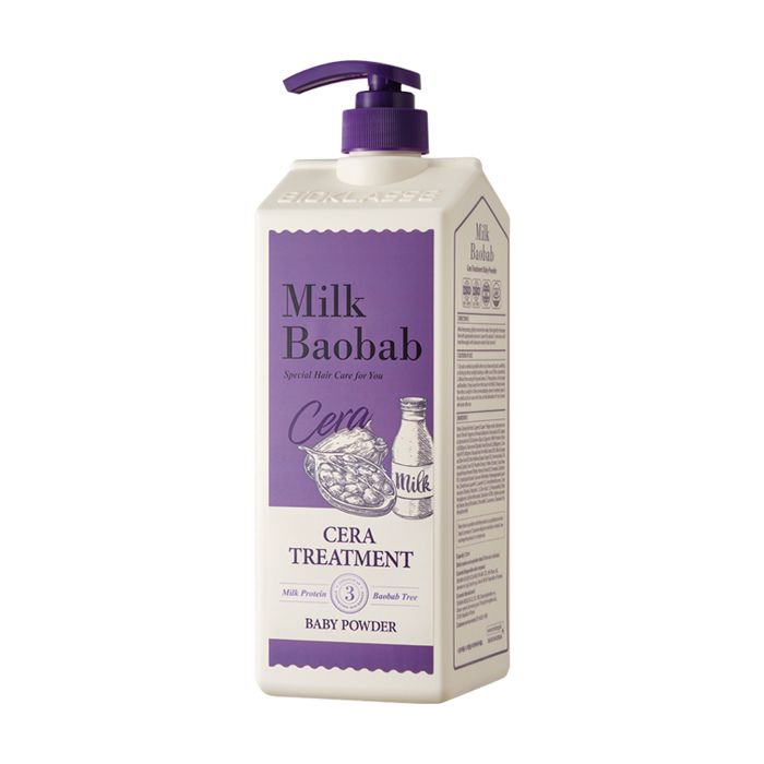 

бальзам для волос с керамидами с ароматом детской присыпки milkbaobab cera treatment baby powder