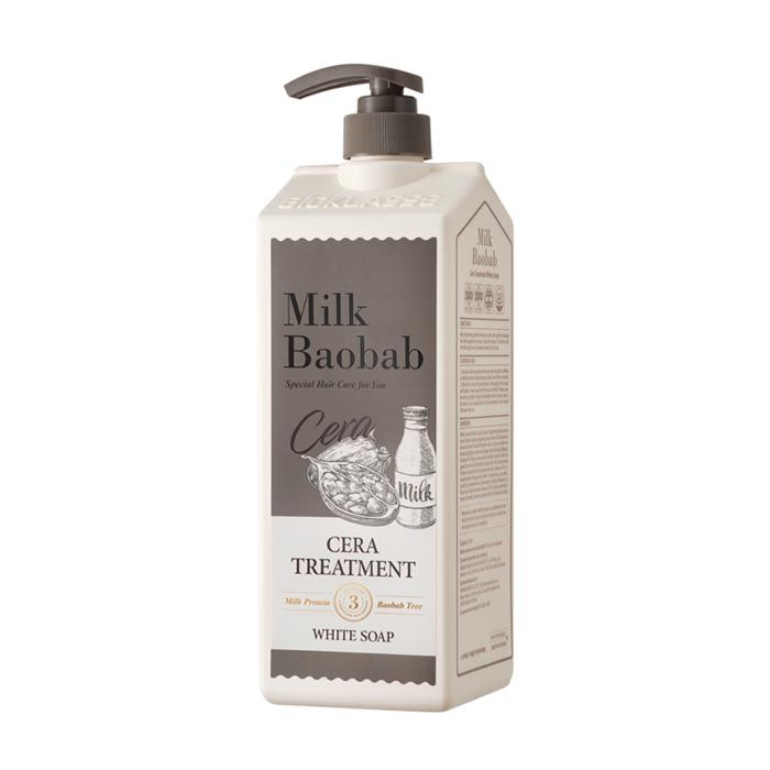 

бальзам с керамидами для волос, с ароматом белого мыла milkbaobab cera treatment white soap