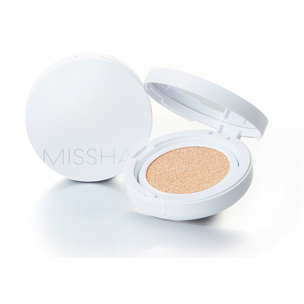 Тональный крем-кушон увлажняющий spf50+ pa+++ missha magic cushion moist up spf50+/pa+++ фото