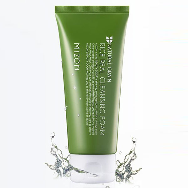 

пенка для умывания рисовая mizon rice real cleansing foam