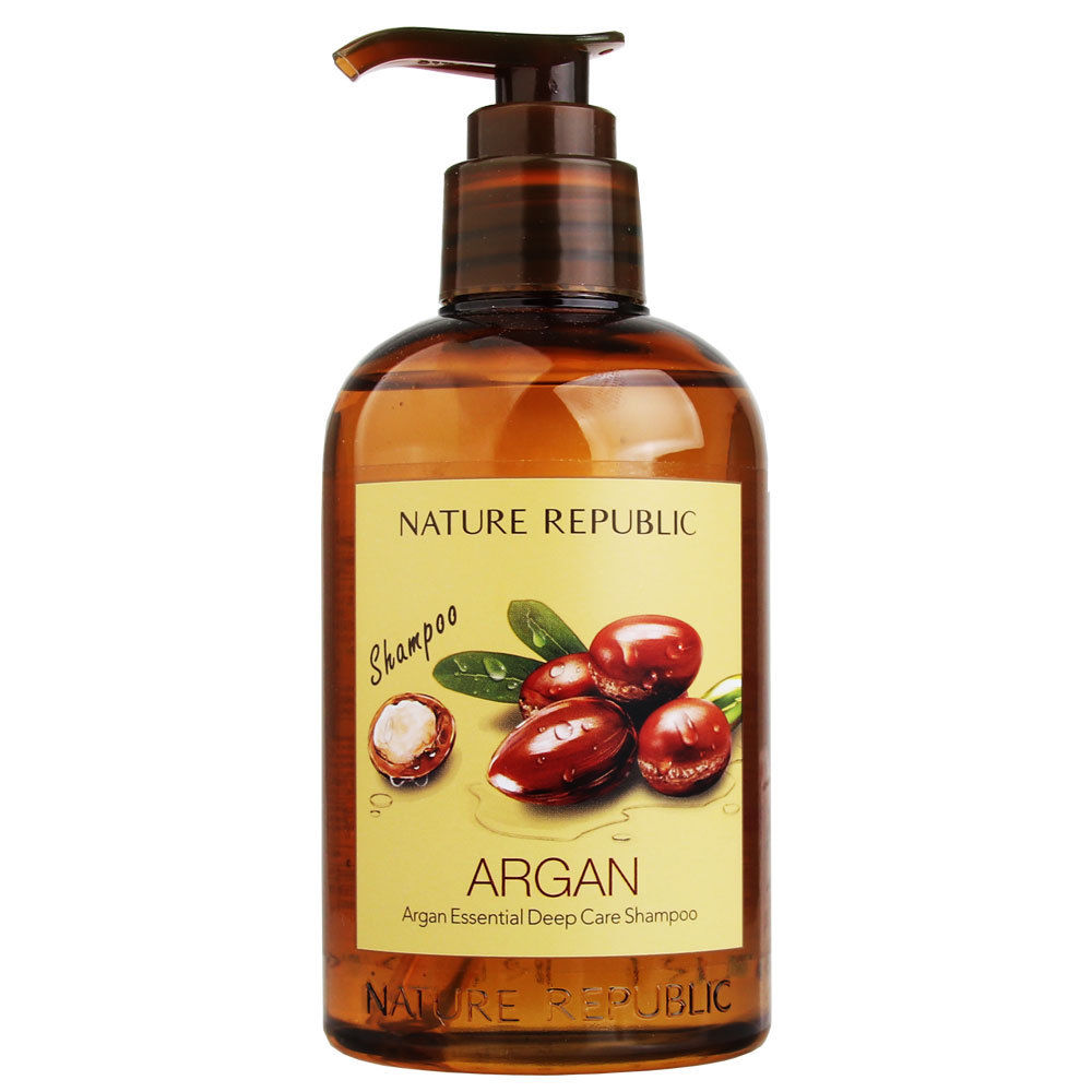 

шампунь для волос восстанавливающий с арганой nature republic argan essential deep care shampoo