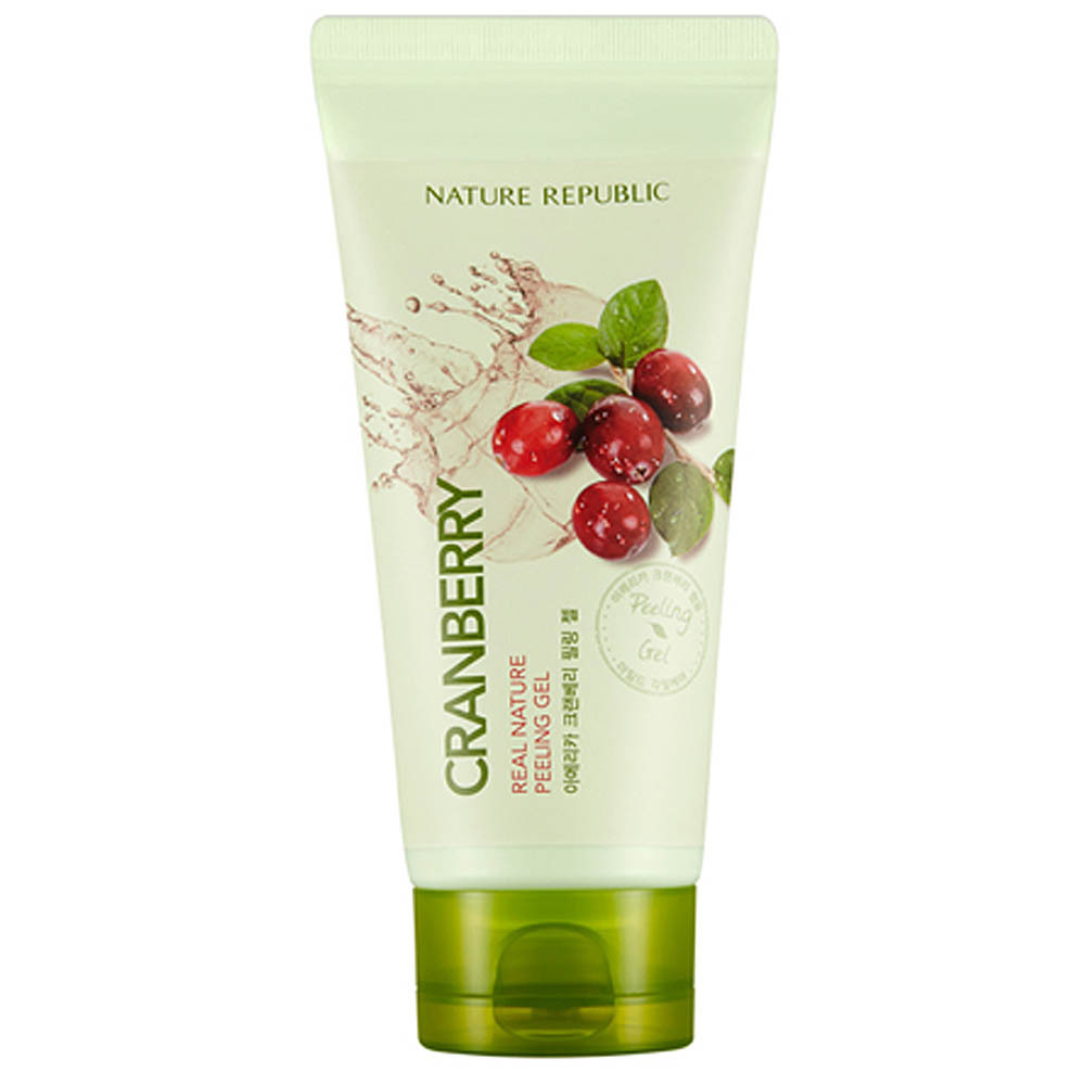 

гель для лица с экстрактом клюквы nature republic real nature cranberry peeling gel