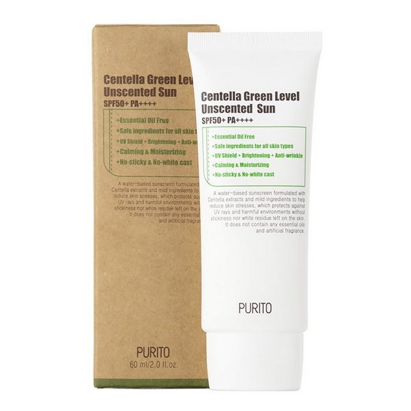 

cолнцезащитный крем с центеллой purito centella green level unscented sun spf50+pa+++