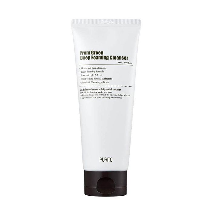 

мягкая глубокоочищающая пенка purito from green deep foaming cleanser