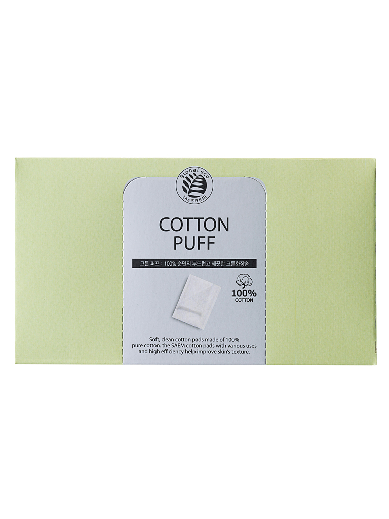

спонжи косметические из 100% хлопка the saem cotton puff