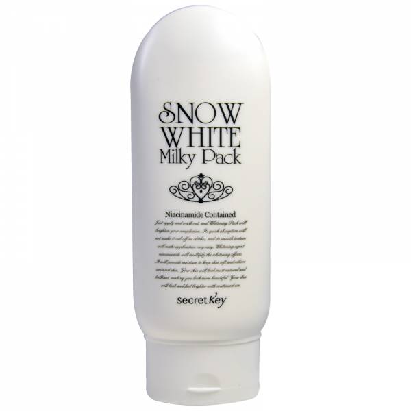 

маска для лица и тела отбеливающая secret key snow white milky pack