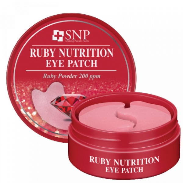 

патчи вокруг глаз с экстрактом пудры рубина snp ruby nutrition eye patch
