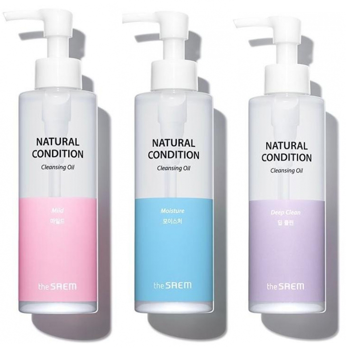 

гидрофильное масло the saem natural condition cleansing oil