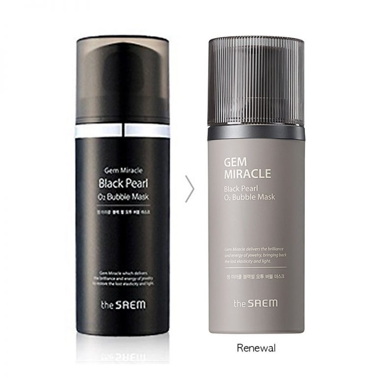 

маска кислородная с экстрактом жемчуга the saem gem miracle black pearl o2 bubble mask new