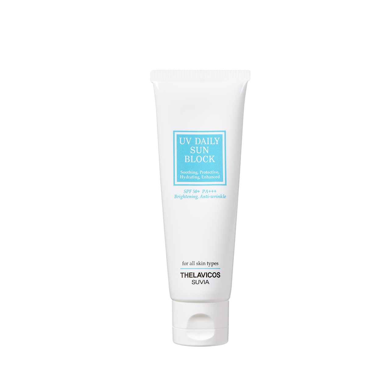 

омолаживающий солнцезащитный крем с лотосом thelavicos suvia uv daily sun block spf50+ pa+++