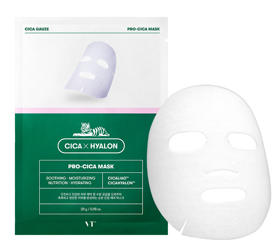 

увлажняющая тканевая маска с центеллой vt cosmetics pro-cica mask