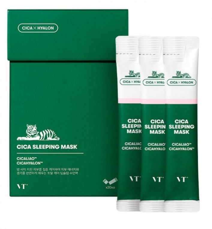 

ночная маска для лица vt cosmetics cica moisture sleeping mask