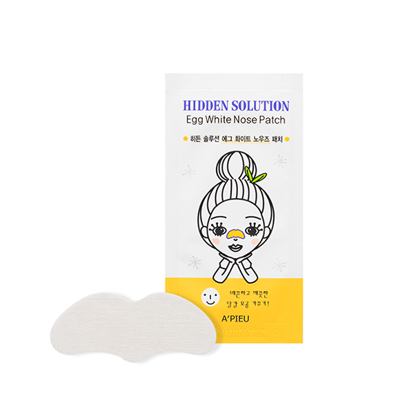 

патч для носа с экстрактом яичного белка a'pieu hidden solution egg white nose patch