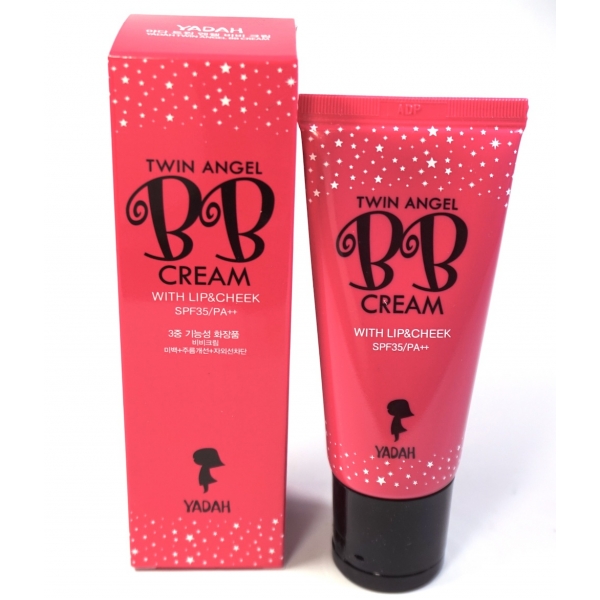 

увлажняющий антивозрастной bb крем для лица yadah twin angel bb cream